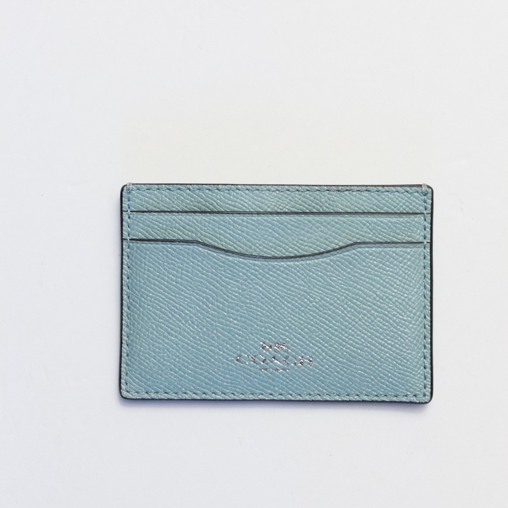Coach Cardholder Wallet Blue Green Teal Mint